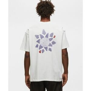 Adish Alkhws Mens T Shirt Sz S Graphic Logo White 100% Cotton Made In Turkey